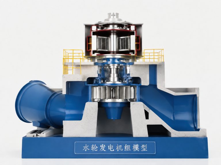 玉溪水轮发电机组剖视模型